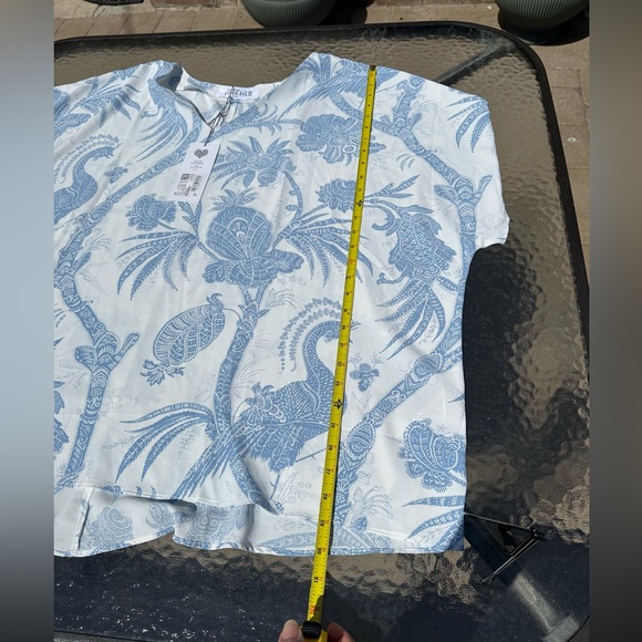 Studio Untold  white and blue blouse plus size 24/26. - Picture 7 of 8